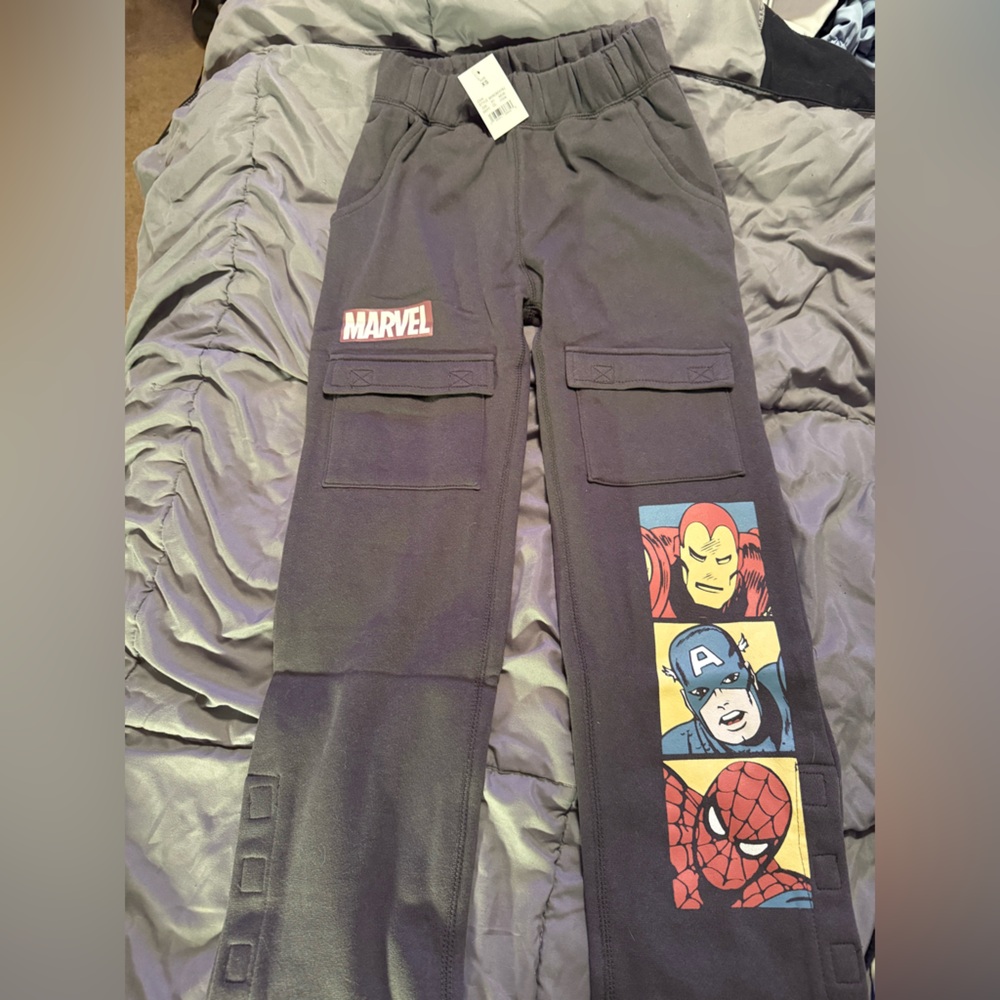 2 pairs of Cozy Gray cargo sweats for little boys